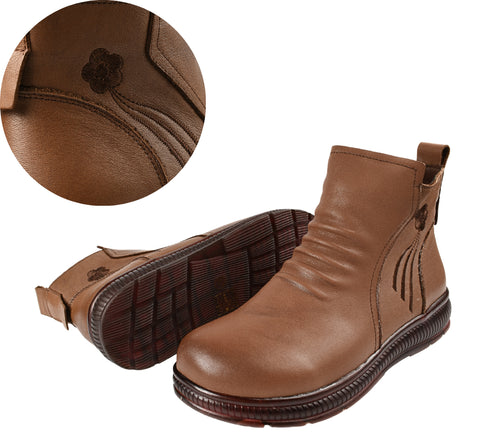 Ghete casual, dama, FORMAZIONE, 8059 maro, piele naturala